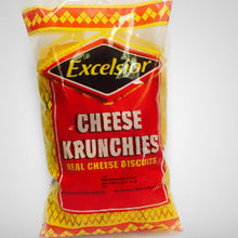 Bite size scrumptious cheese flavored crackers.